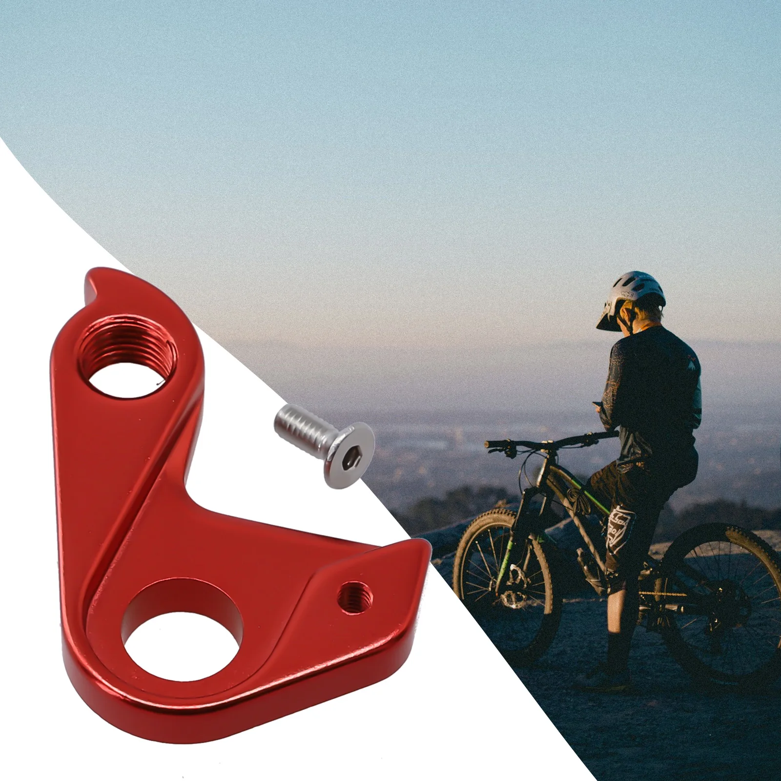 Brand New Bicycle Tail Hook Easy To Use For-Fantic Bicycle Derailleur Bicycle Tail Hook E-Bikes Bike Aluminum Alloy Red