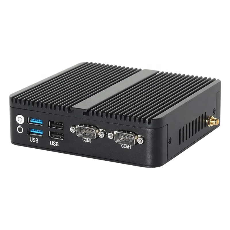 Desktop  Mini PC J6412 Dual Serial DDR4 Support WIFI  MINI-PCIE  Without Fan  Small Computer