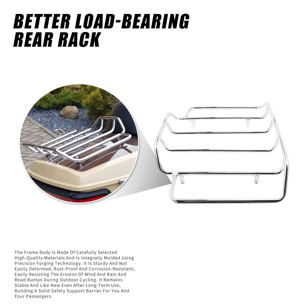 Factory Direct Sales - Chrome-plated Motorcycle Rear Bracket for Harley Touring Tour Pak, Chopped Tour Pak, and Razor Tour Pak