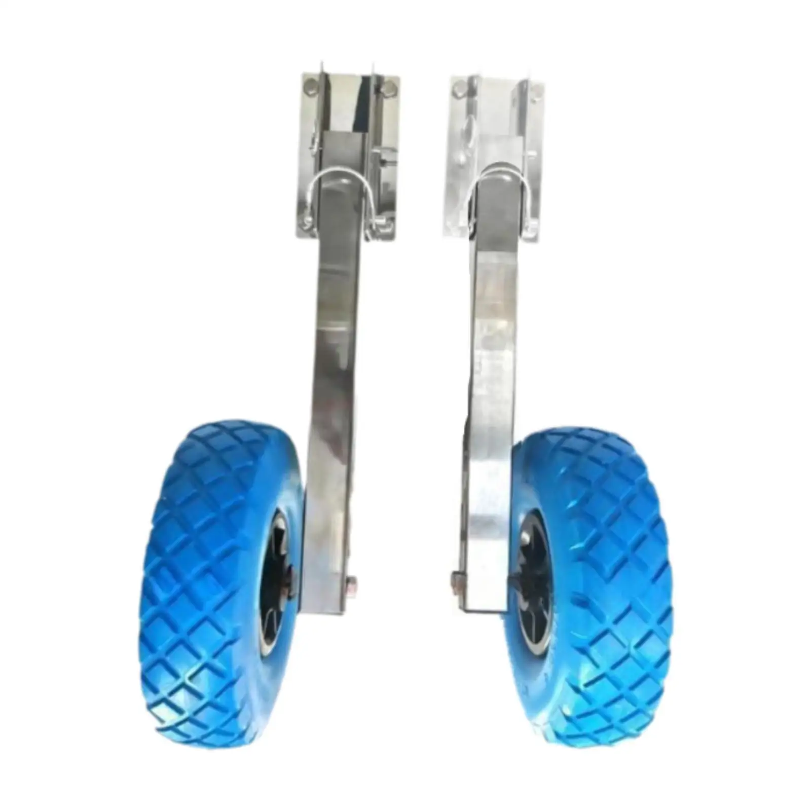 2x Boat Launching Wheels Lightweight Portable Repair Transom Launching Dolly Wheels for Kayaks Rowboats Inflatable Boats Dinghy