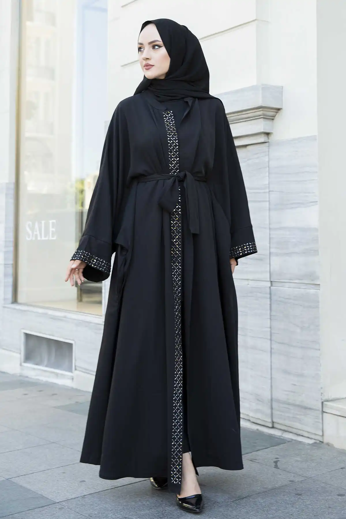 Cubic zirconia Abaya ASH Black