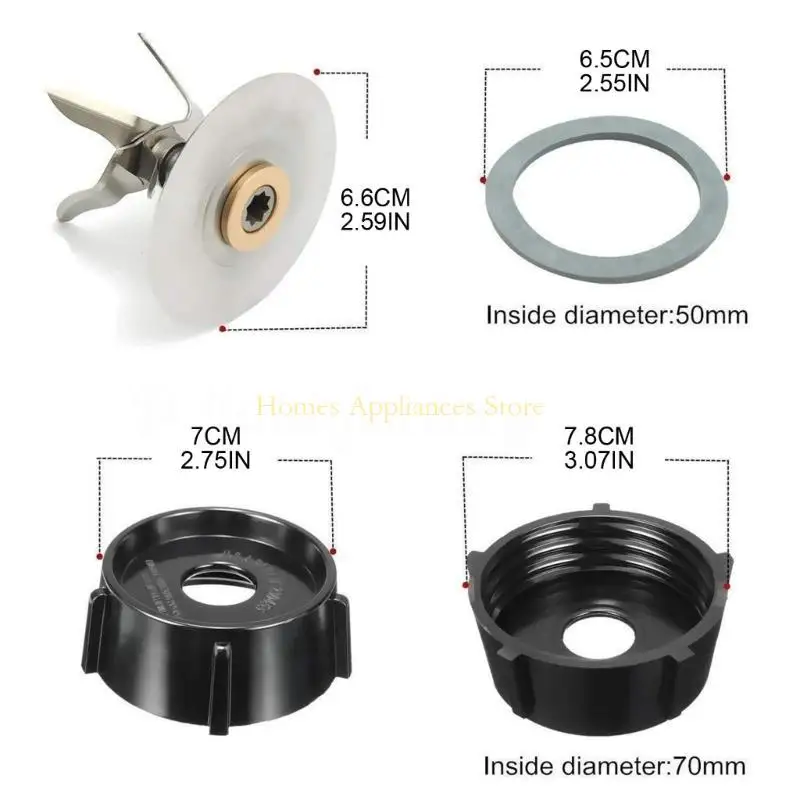 D0ABキッチンサプライズメタルプラスチックブレンダーブレードヘッドオスターブレンダーミキサー用の環境に優しいブレンダーアクセサリー