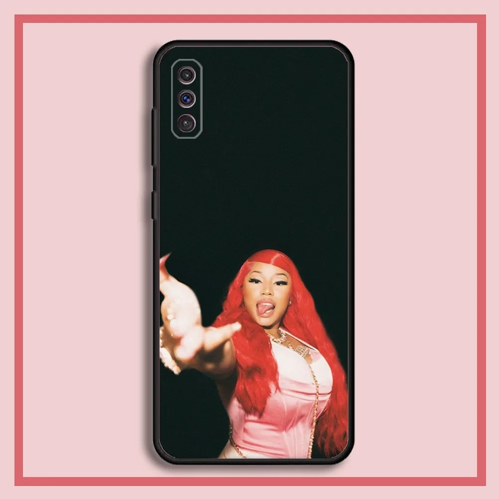 Nicki Minaj Rapper Singer Phone Case For Samsung S23,23,22,30,21,10,9,Note20 Ultra,Lite,Ultra,5G,Plus,FE,Black Soft Case