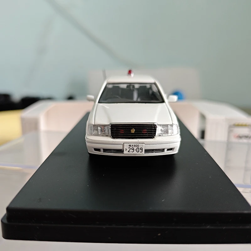 Diecast 1/43 Size Toyota Crown Police Car Model Car Crown Alloy Car Model Toys for Boys Collection Display Hobby Original Box