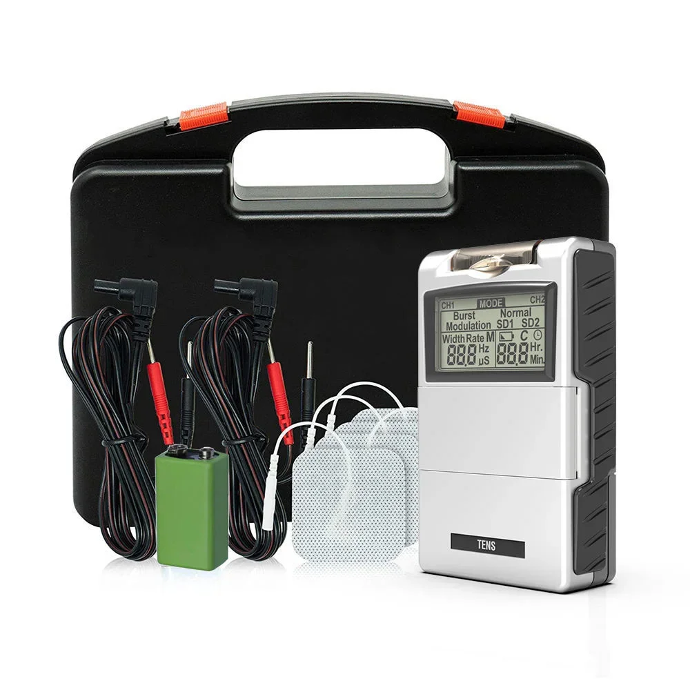 Máquina de unidad EMS TENS, Estimulador eléctrico de terapia muscular EMS, dispositivo de masaje eléctrico de pulso para fisioterapia, masajeador de cuello y cuerpo trasero