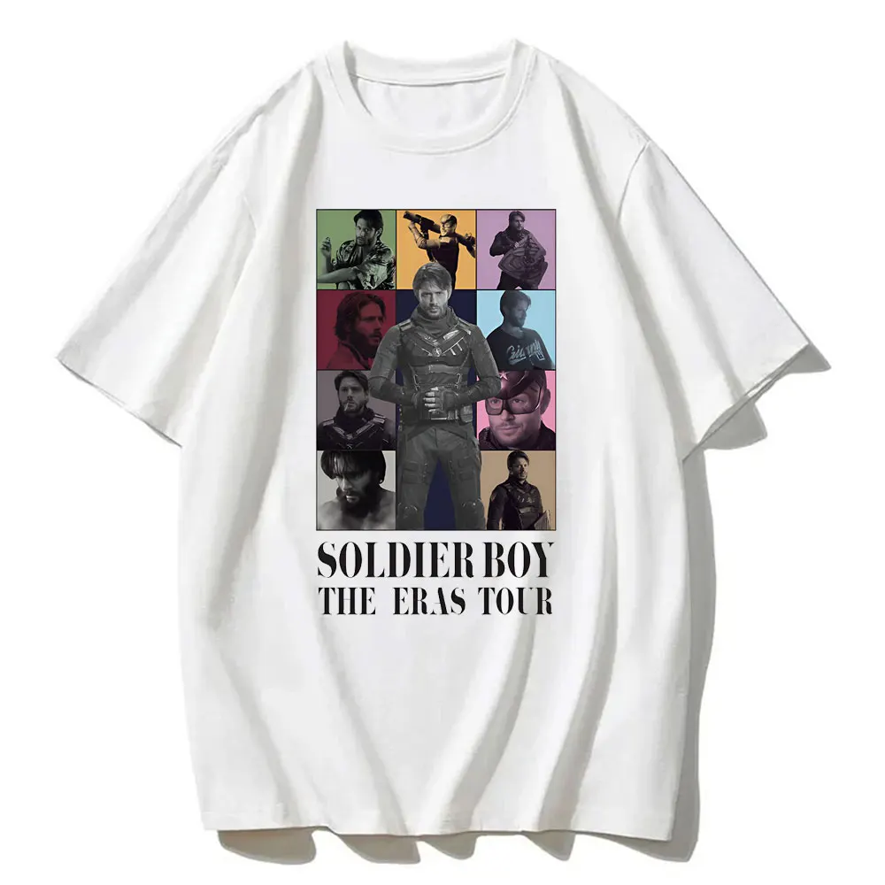 Limited Soldier Boy The Eras Tour Shirt The Homelander The Boys Season 4 T Shirts Men Clothing Gothic Retro Funny Print T-shirts