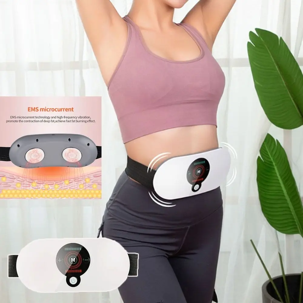 

5 Modes Abdominal Massager Anti-cellulite Adopt EMS Technology and Heating Belly Fat Burner 18 Level Fat Burning Tool