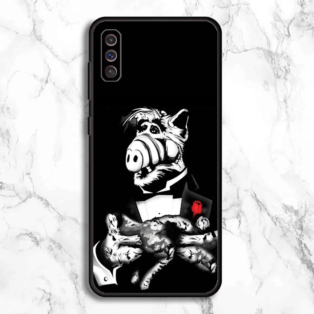 TV Series Alf Phone Case For Samsung Galaxy A13,A21s,A22,A31,A32,A52,A53,A71,A80,A91 Soft Black Phone Cover