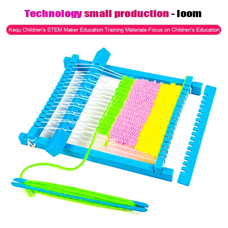 1 Satz DIY Webstuhl Strick maschine Webmaschine Rahmen hand gewebte Haushalts näh werkzeug Physik Experiment Lehrmittel