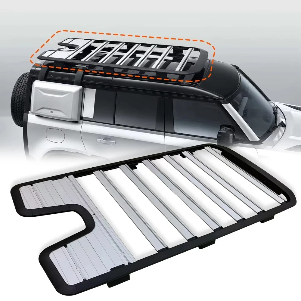 Heavy-Duty Steel Chrome Offroad 4x4 Roof Rack - 2020 Defender Luggage Carrier Auto Accessory