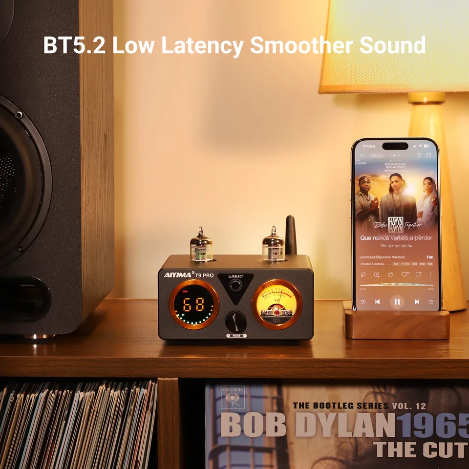 AIYIMA オーディオ T9 プロステレオ真空管アンプ Bluetooth 5.1