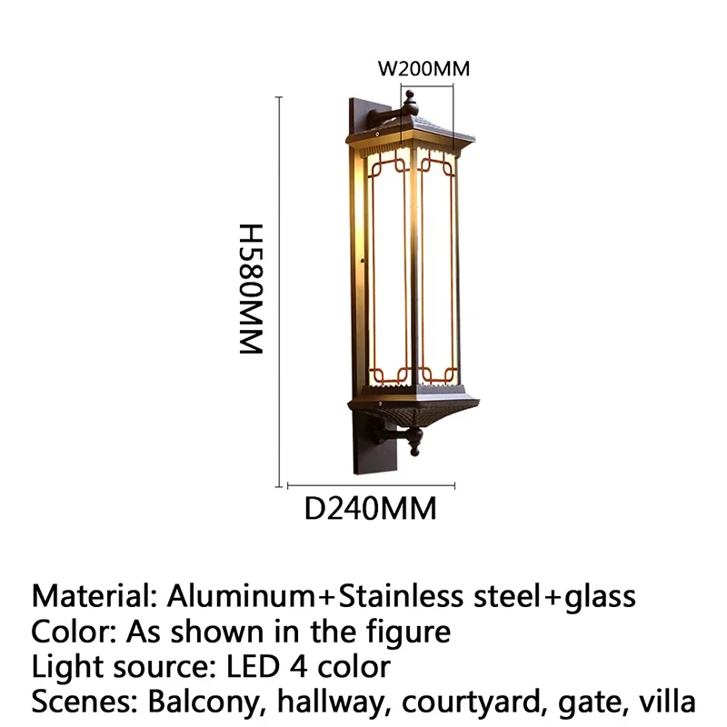Imagem -05 - Anita-contemporânea Led Lâmpadas de Parede Externa Simplicidade Elétrica Impermeável Varanda Corredor Pátio Villa Portão Hotel