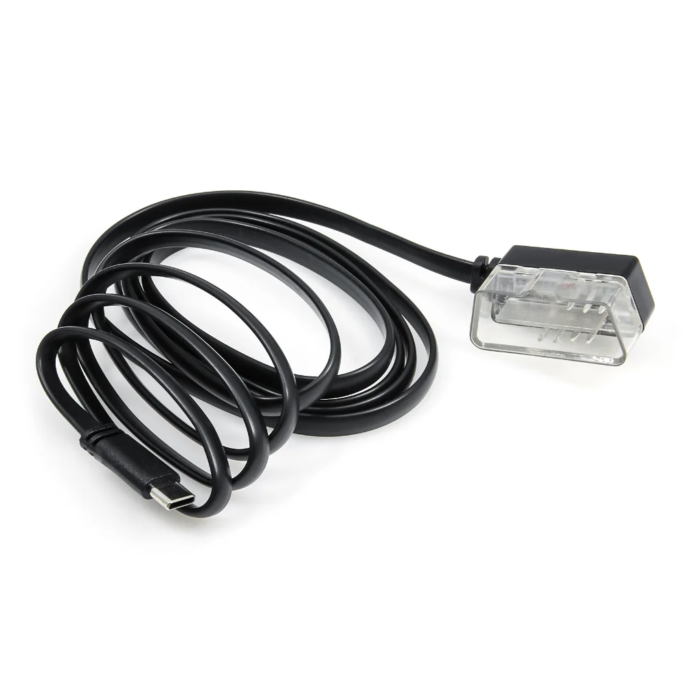 Cable de conexión para pantalla frontal de coche, adaptador OBD2, grabadora de conducción, accesorios para automóvil