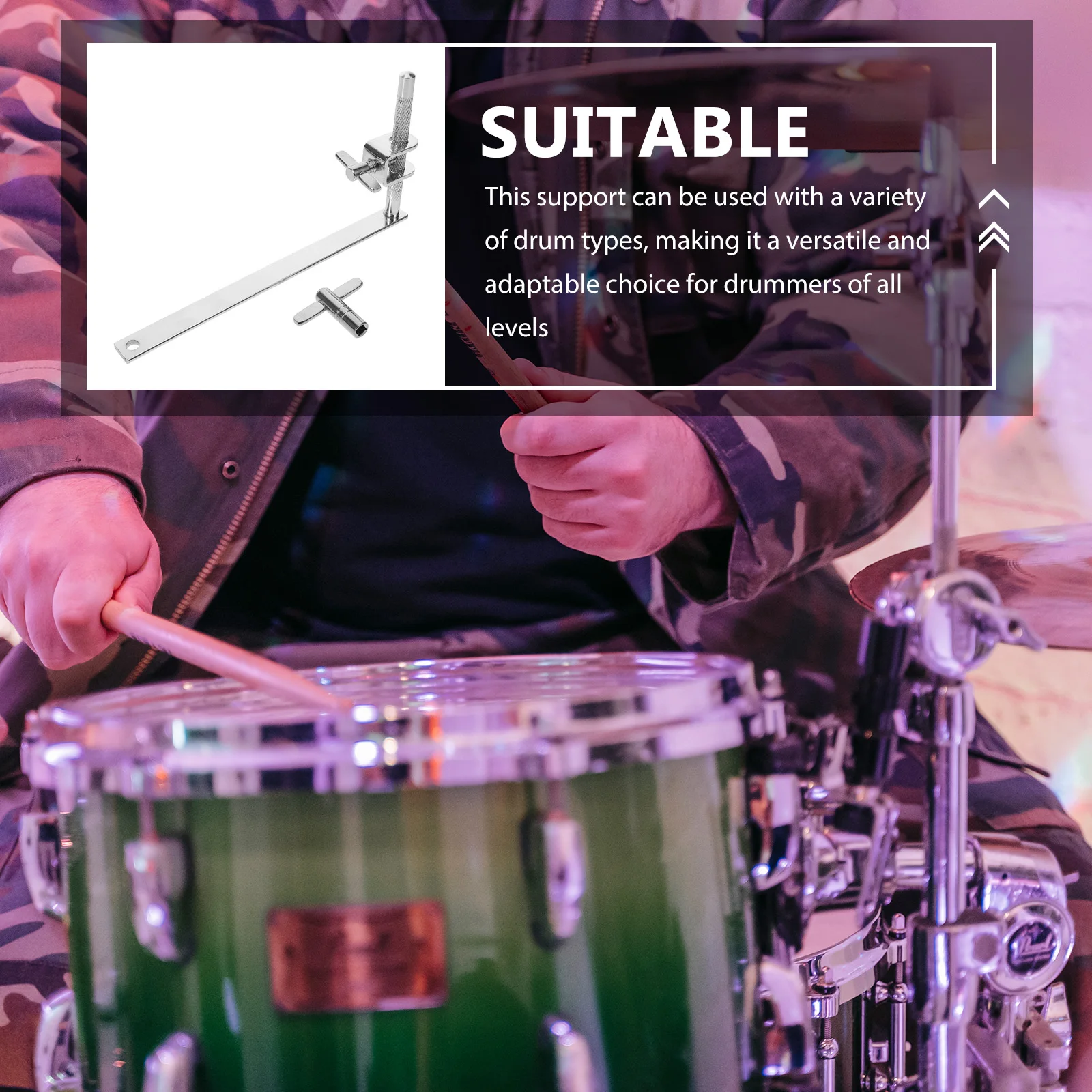 

Bass Mount Heavy Duty Clamp Holder Drum Cowbell Holder Extension Clip Bracket Drum Hardware Accessory Percussion