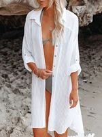 Camisas de playa para mujer, vestido tipo kimono con cinturón automático, fundas para traje de baño elegantes, trajes de baño para vacaciones, ropa de playa