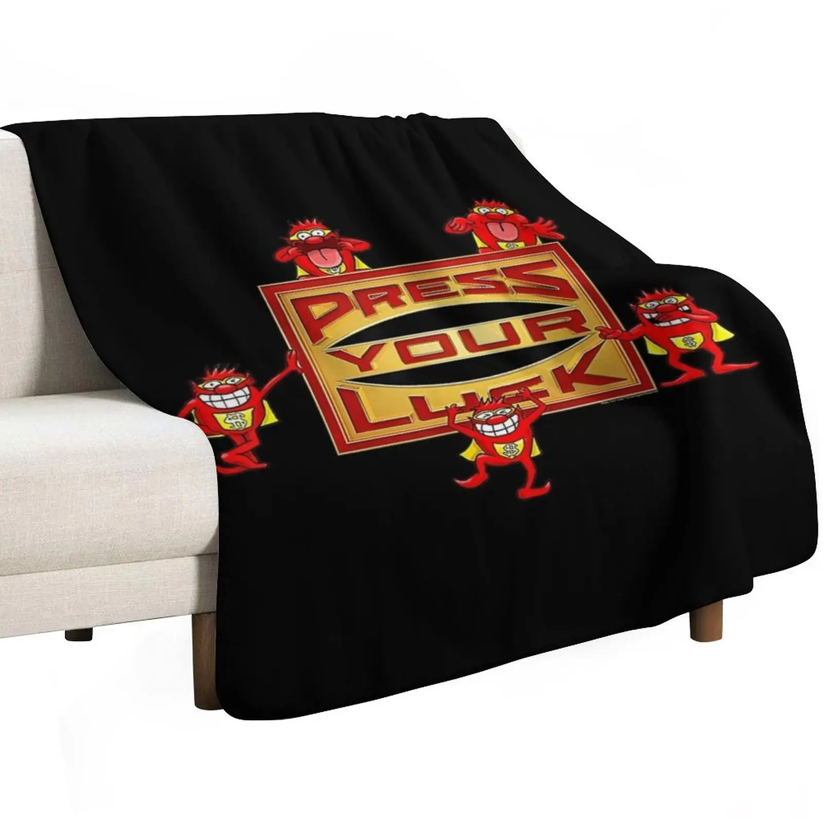 Press your Luck Logo Throw Blanket Luxury Thicken blankets ands Decoratives For Baby Sleeping Bag Weighted Blankets