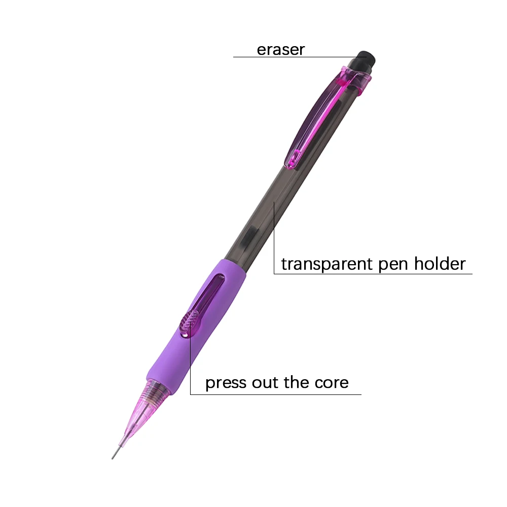 8Pcs/Set 0.5/0.7/0.9mm Plastic Mechanical Pencil Smooth Writing Drawing Automatic Pencil Office School Stationery Supplies