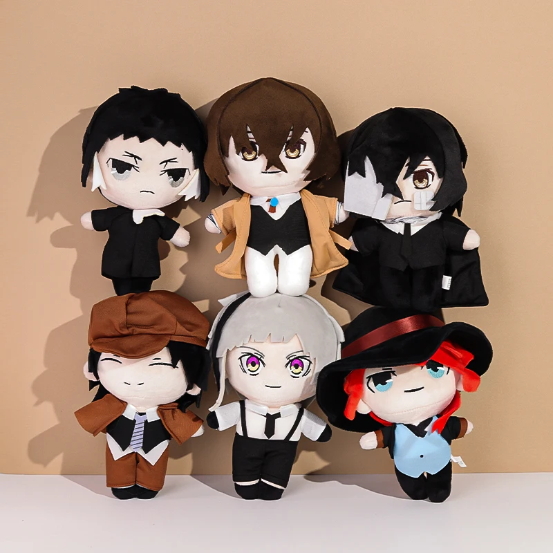 20cm Anime Dazai Osamu Osamu Dazai Nakahara Chuya Sigma Gogol Fyodor Dostoyevsky Cute Soft Stuffed Pillow Kids Birthday Gift