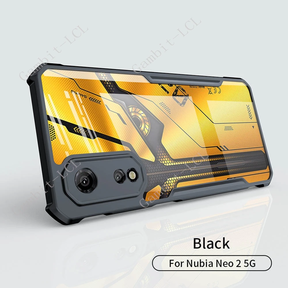 For ZTE Nubia Neo 2 5G Case Transparent Cover Luxury Shockproof Bumper Protective Ring Holder Shell Plain Cases  NubiaNeo2 Neo2 image 6