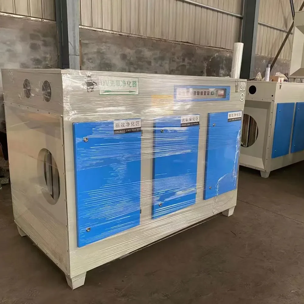 High-ozone Uv Ultraviolet Kitchen Esp Oil Fume Purifier For Barbecue With Activated Carbon