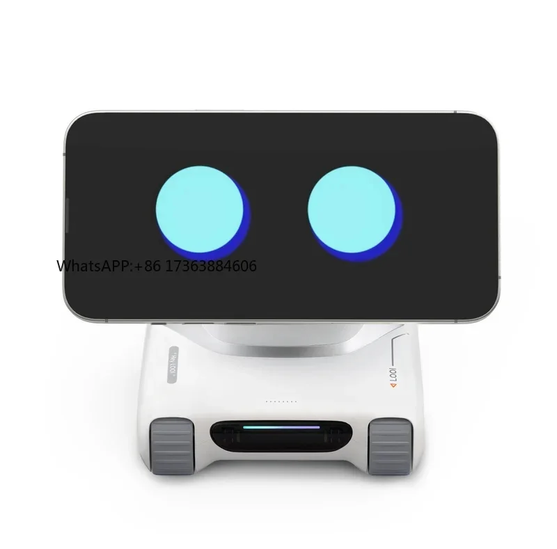 AIロボット ホワイトルイ インテリジェントロボット 電池式スマートトイ 子供向け AI付きスマホ・デスク用おもちゃ