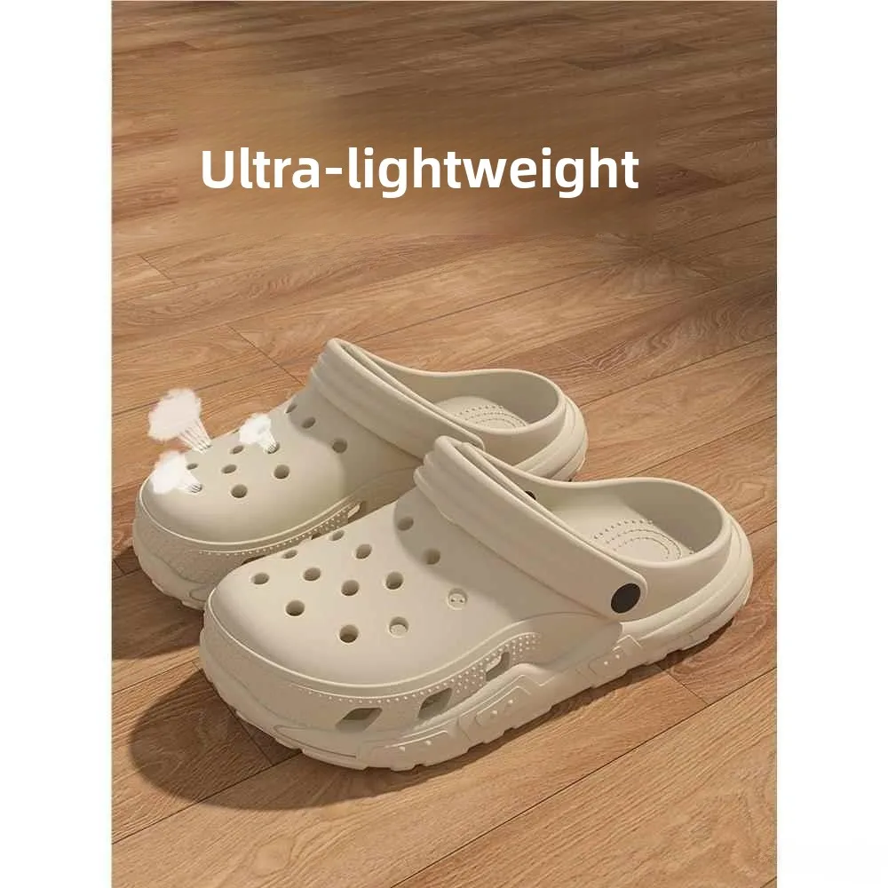 

Women's Summer Outdoor Wear Anti-Slip Thick Bottomed Clog Shoes Comfortable Breathable Slip-On Sandals Fashionable Casual Sli...