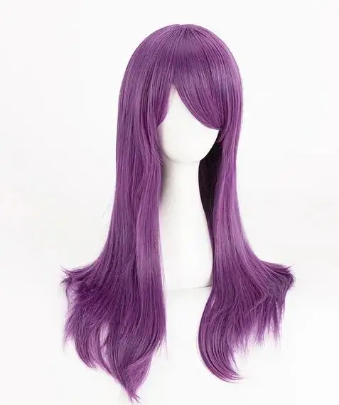 Wig 60CM Grape Purple Long Hair Synthetic Wig