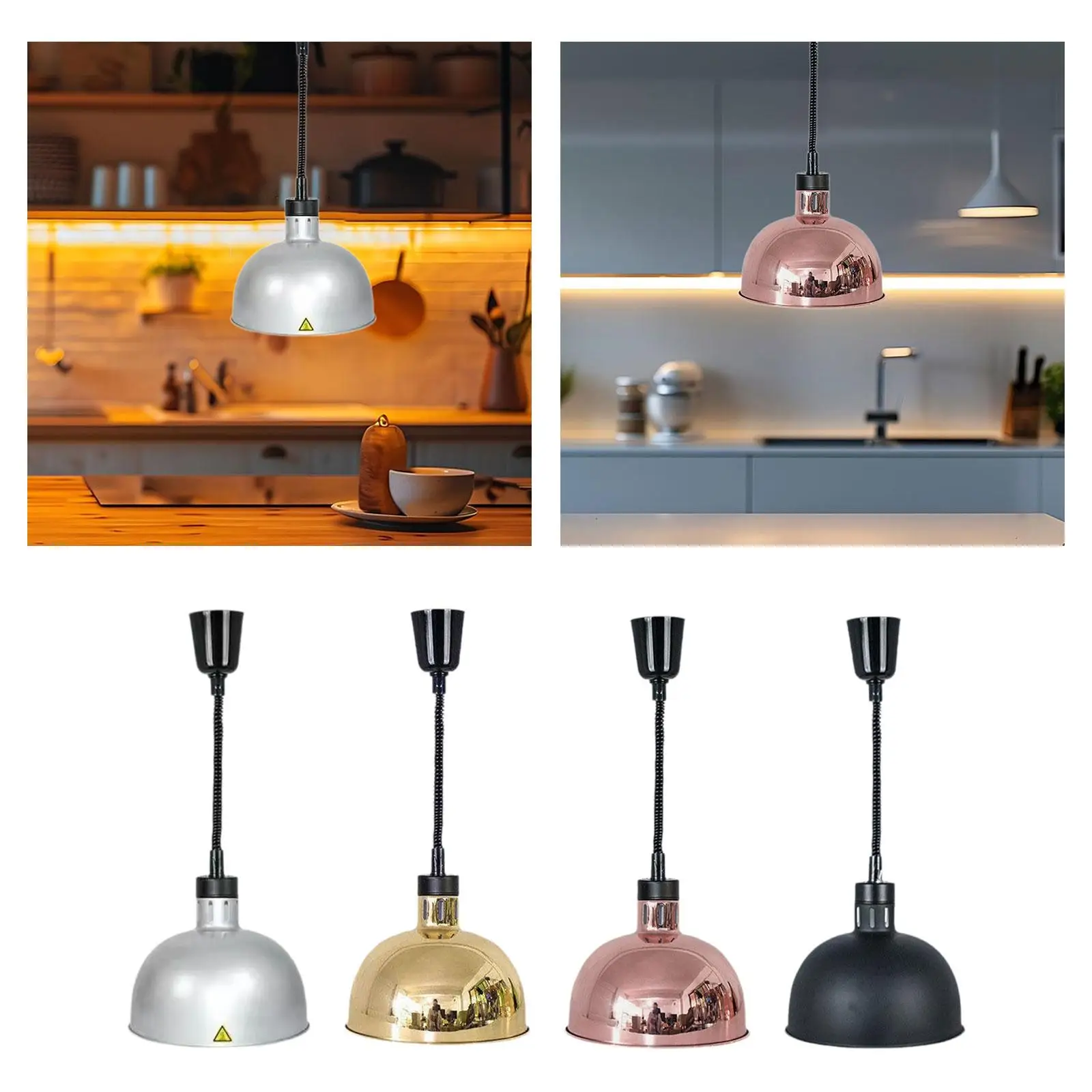 Lampe chauffante réglable pour aliments, lampe chauffante télescopique en métal, adaptée à la cafétéria, nourriture chaude, adaptée à l'hôtel, jetable, 220V