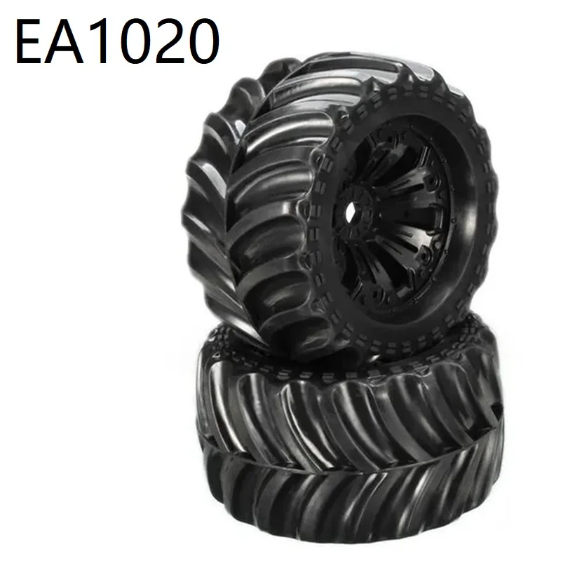 2pcs 140mm Tire Wheel Tyre EA1020 for JLB Racing CHEETAH 11101 21101 J3 Speed 1/10 RC Car Upgrade Parts Spare Accessories