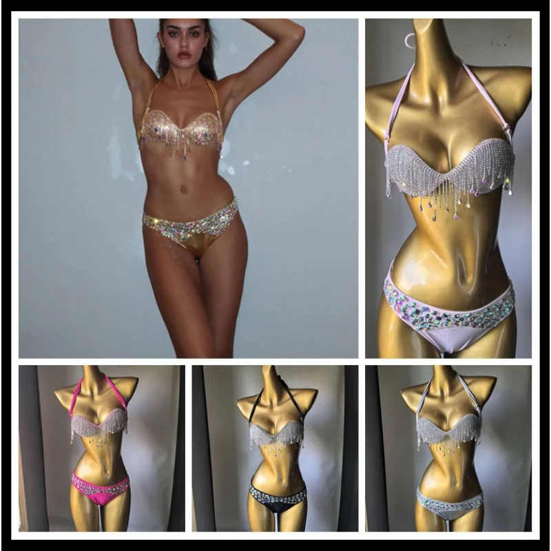 Sexy Body Jewelry Tassel Chest Chain Bikini Skirt Chain Body Night Club Party Makeup Dance Dance Beach Outfit