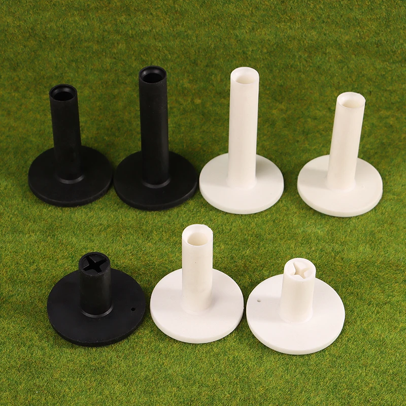 1PC Durable Rubber Golf Tees Holder for Driving Range Practice with 4 Heights Ball Holder Mat Compatible