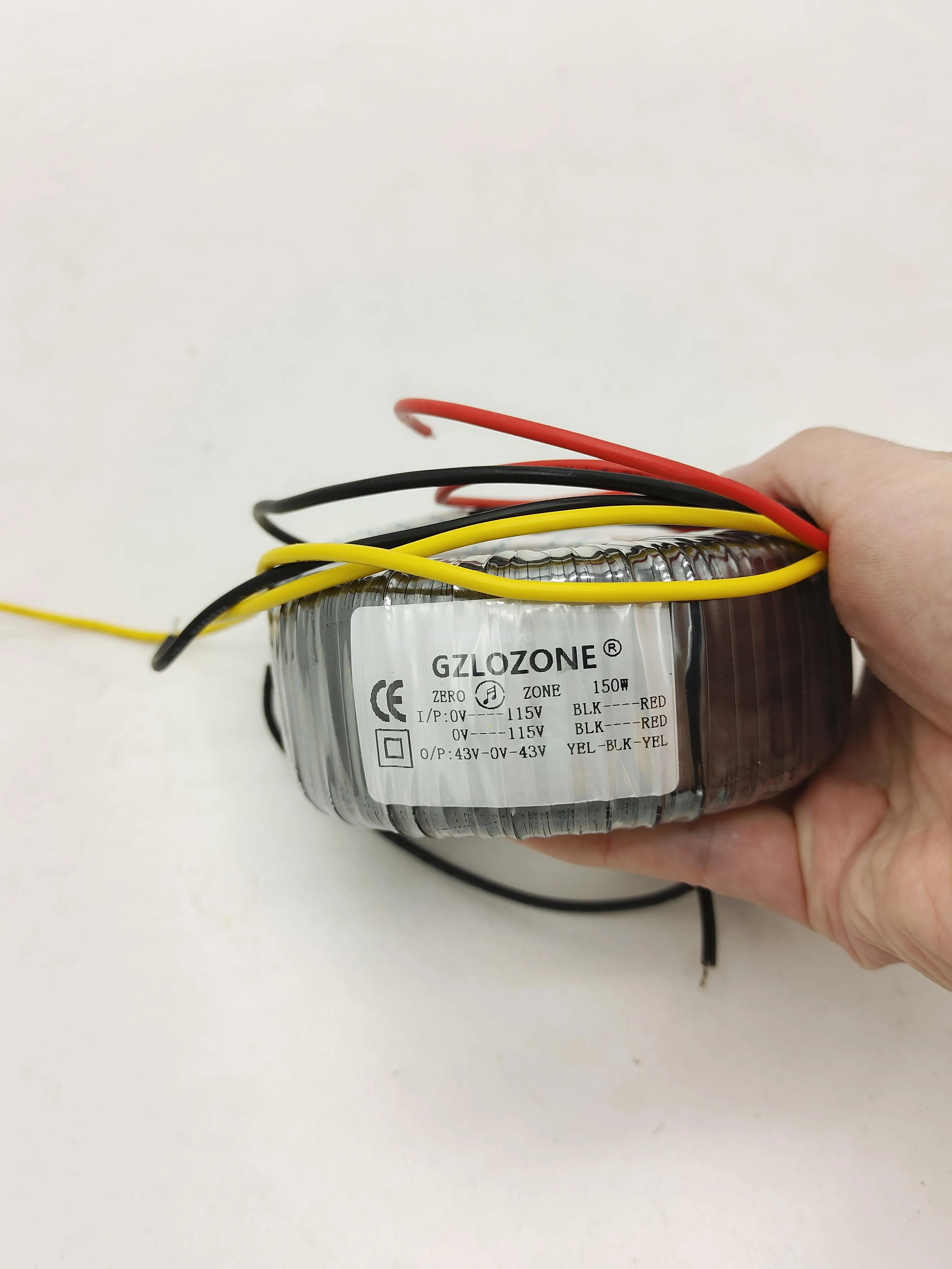 

150W audio DIY pure copperToroid Transformer input: 0-115V-230V Output: 43V-0-43V can custom output voltage pls connect