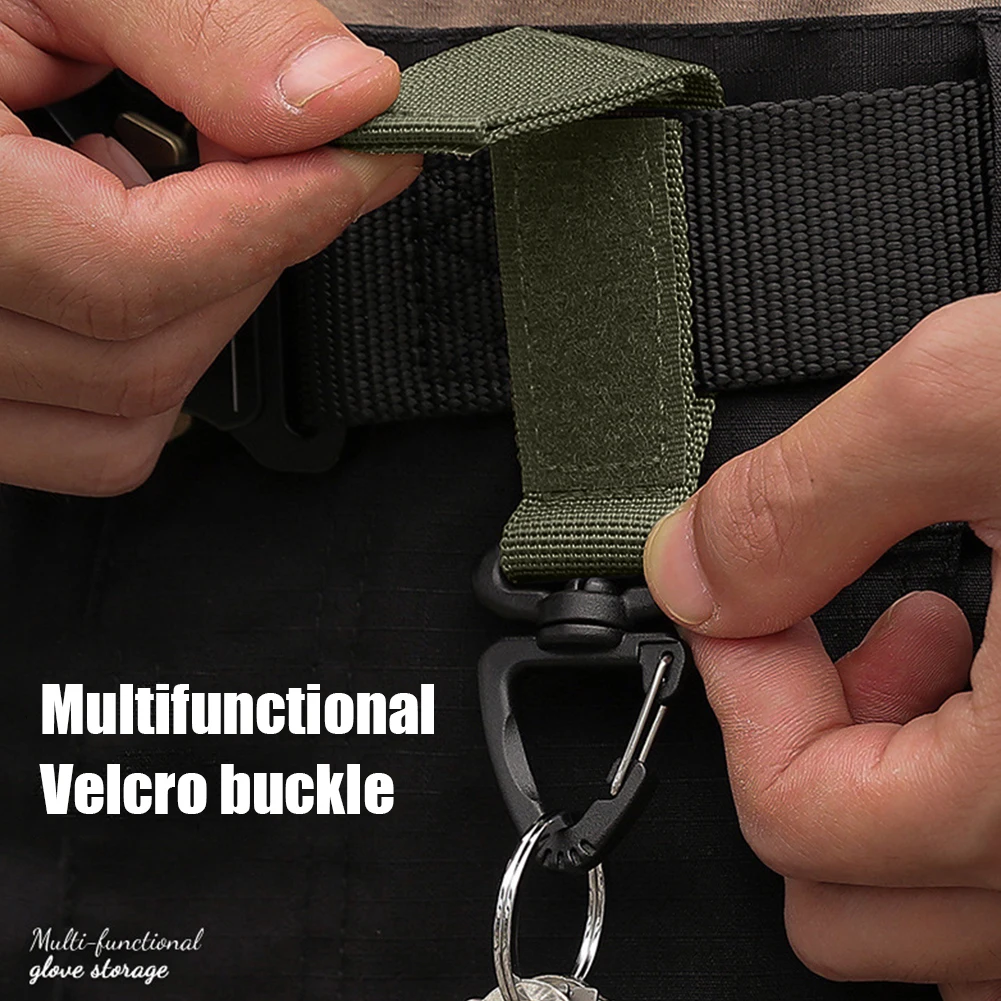 3/4/5pcs Military Tactical Hanging Buckle Nylon Molle Backpack Belt Buckle D-Shaped Outdoor Climbing Carabiner EDC Keychain Hook