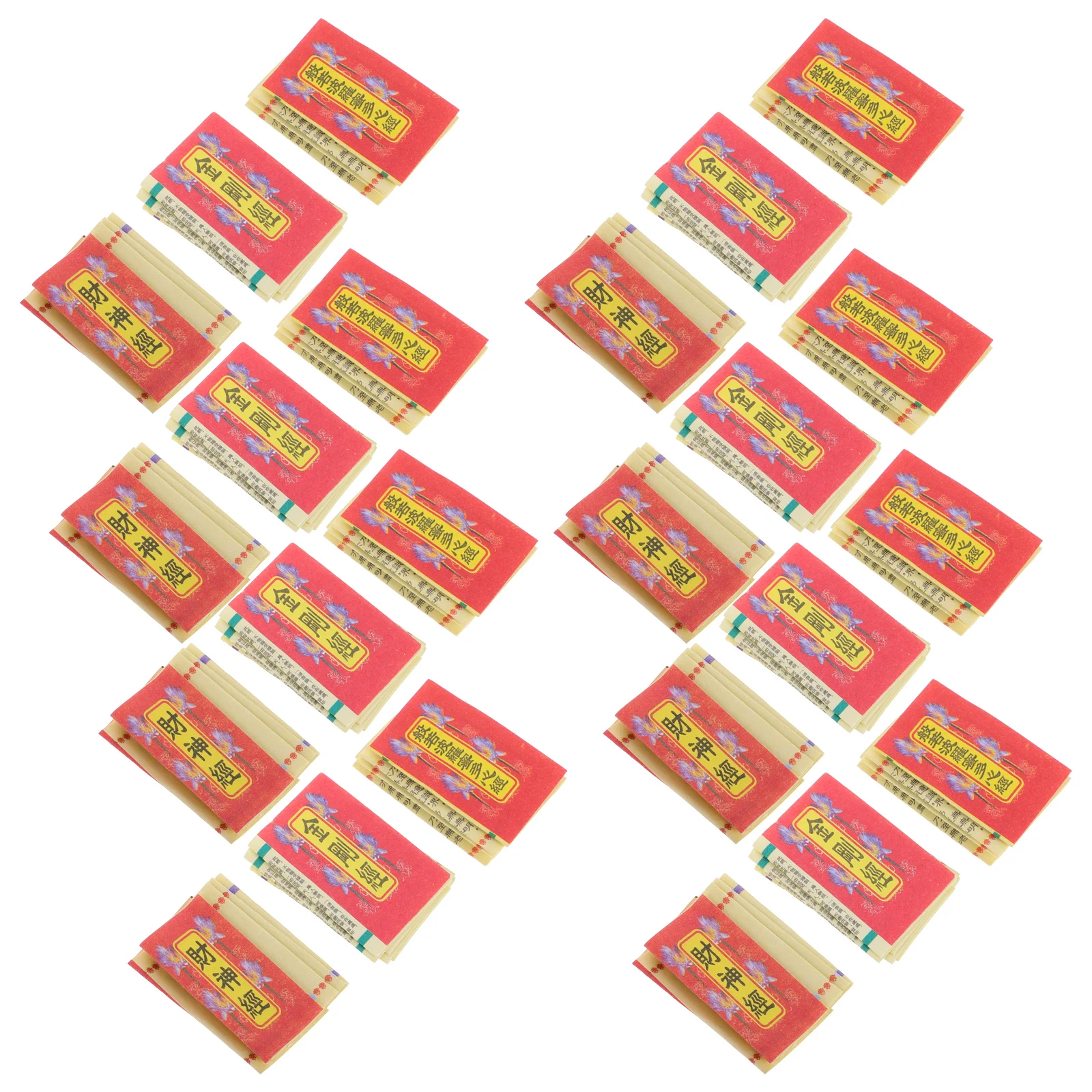 

30 Pcs Miniature Sacred Text Ornament Tiny Spiritual Decor Religious Display Micro Scripture Charm Buddha Paper Collection