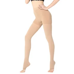 Medical Compression Pantyhose 20-30 mmHg Opaque Support Pantyhose Women Nursing Compression Tights Swelling Varicose Veins Edema