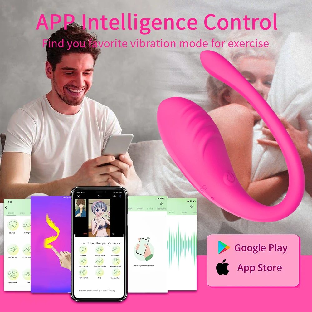 Wireless Bluetooth Dildo Vagina Vibrator for Couples APP Remote Controlled G-Spot Stimulation Massager Wearable Panties Sex Toy