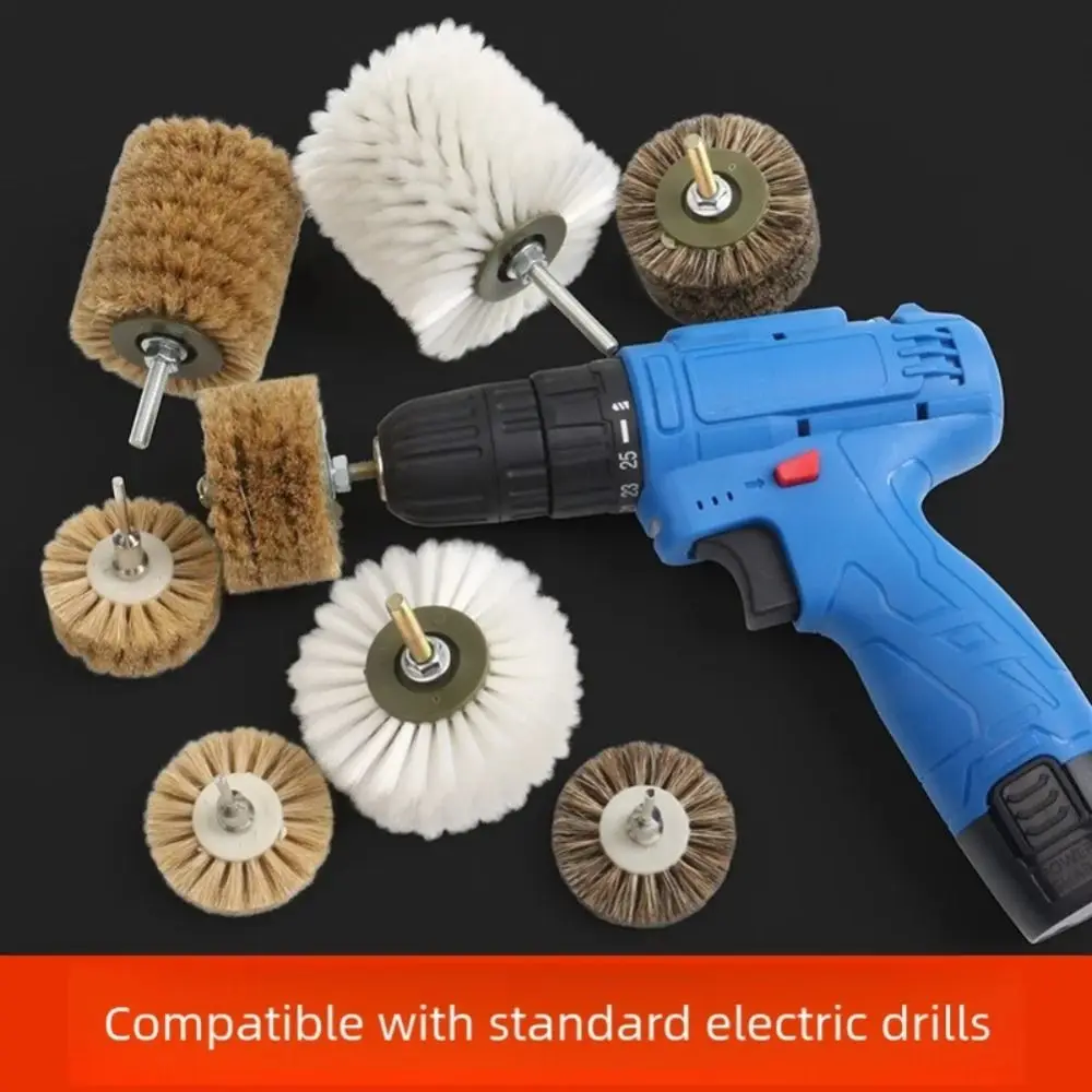 Bristle Brush Head Electric Polishing Cleaning Brush Thickened 6mm Handle Diameter Circle Brush Multi-laywer Bodhi Polishing