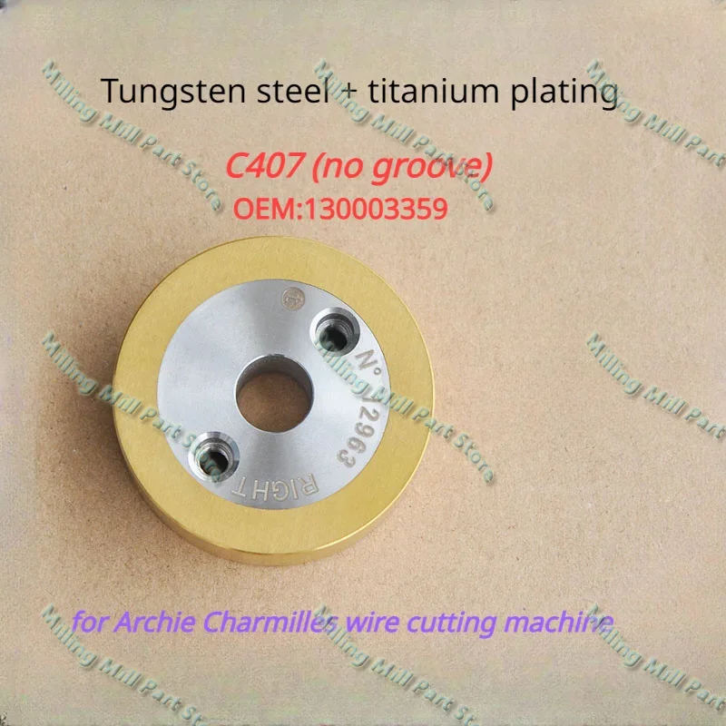 Imagem -02 - Aperte o Rolo Liso para a Máquina de Corte do Fio 130003359 130003360 50x12x14 mm C407 C408 Edm Robofil290300310500510 Wedm-ls