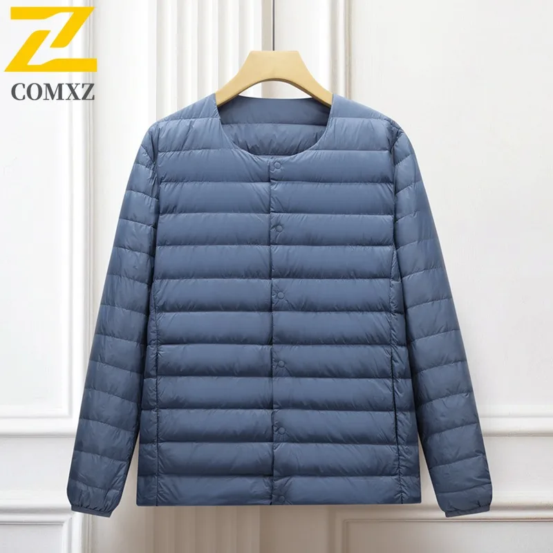 

COMXZ Men's padded Clothes Autumn Winter New Solid Color Thickened Warm Windproof Outdoor Adventure Hooded Coat Sports Jacket