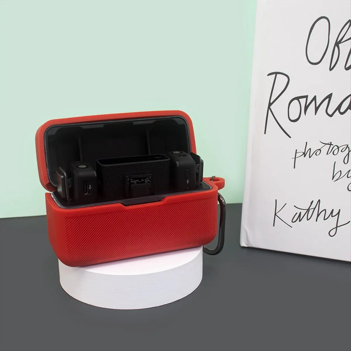 

AB53 Wireless Microphone System Protection Case Shockproof Silicone Protection Sleeve Accessories Cover for Mic Green