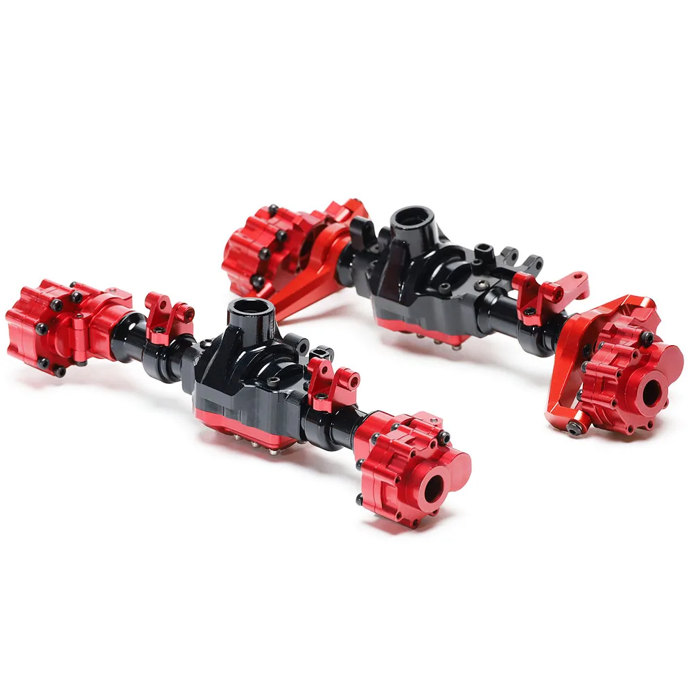 Front and Rear Axle set Upgraded Alloy Casting  Aluminum for 1/10 TRX TRX4 TRX-4 RC Car Parts 1:10