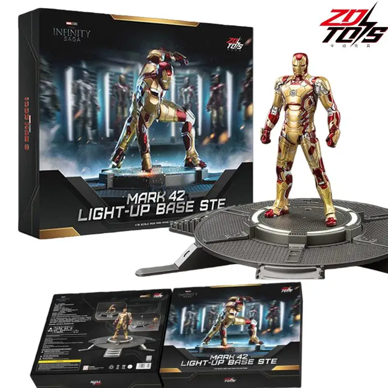 

ZD Toys Marvel Licensed Iron Man MK42 Large Platform Action Figure Movie Doll Tony Stark Joint Mobility Model Birthday Gift