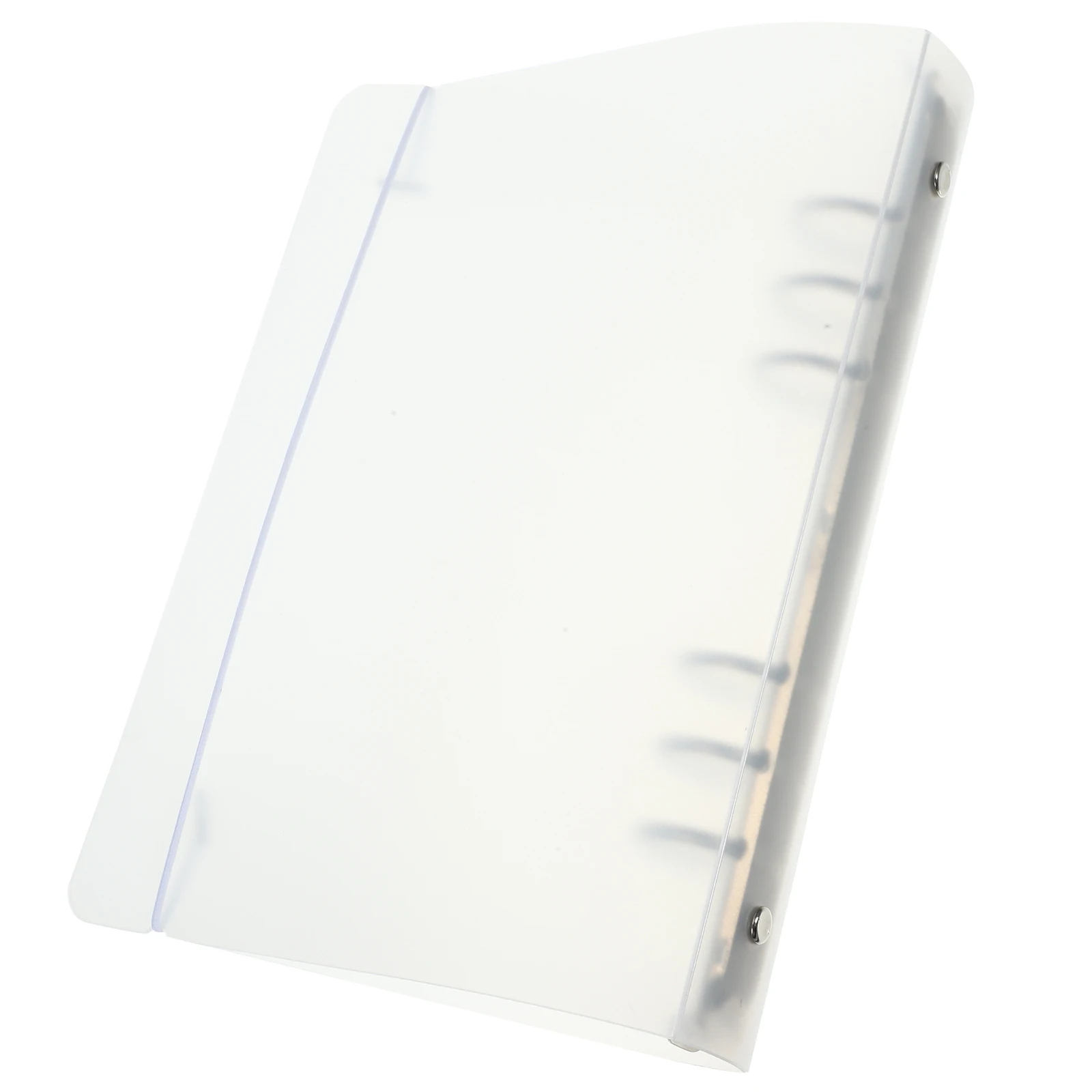 

2Pcs Hand Account Cover Shell A5 Portable Binder for School Office Music Scores Sturdy PP Iron Material Reusable Notebook Cover