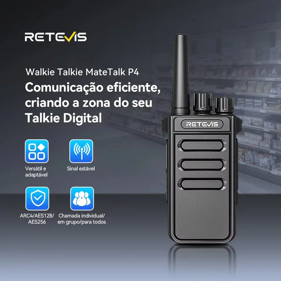 retevis-p4-p64-walkie-talkie-uhf-dmr-two-way-radio-emergency-communication type-c-radio-for-camping-ham-radio-digital-portable