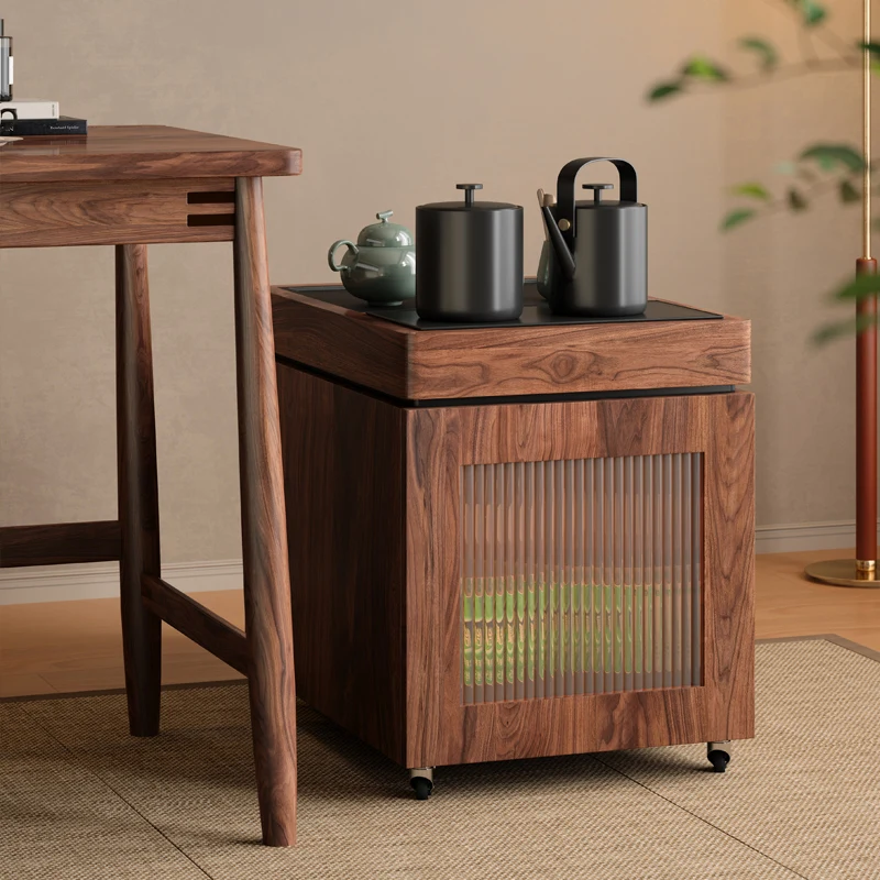 

movable tea table small apartment tea side cabinet solid wood small tea table side few tatami coffee table