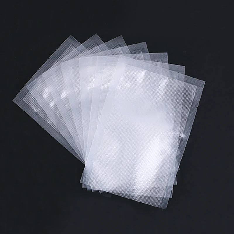 

100PCS Vacuum Storage Bags 9x13cm Plastic Textured Storage Bag for Vacuum Sealing Machine Saver Packaging Packer Seal Bags