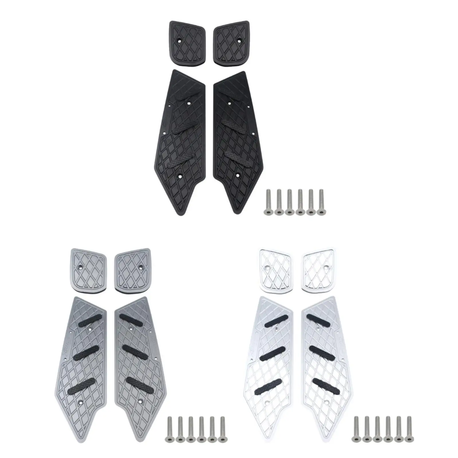 

Foot Rest Pedal Foot Board Set Aluminum Alloy for BMW C400x C400 CNC Machined Lightweight Professional Simple Assembly