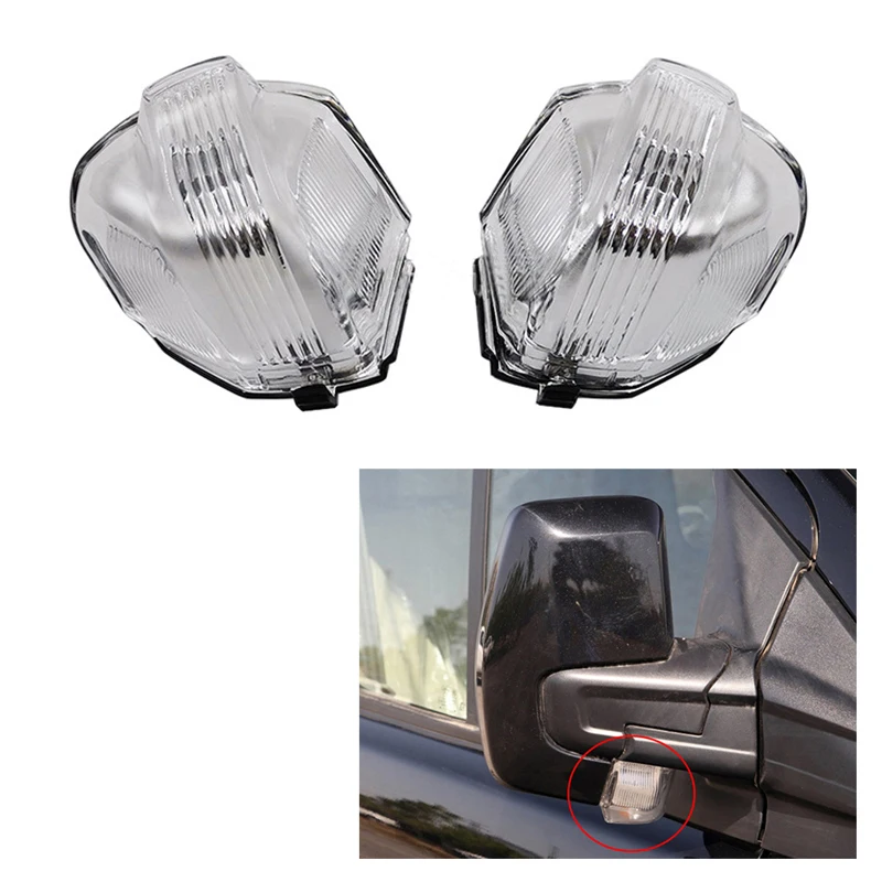 Left Right Side Mirror Light Lamp Cover No Bulb for Ford Transit Custom 2013-2019 Tourneo 2012-2020