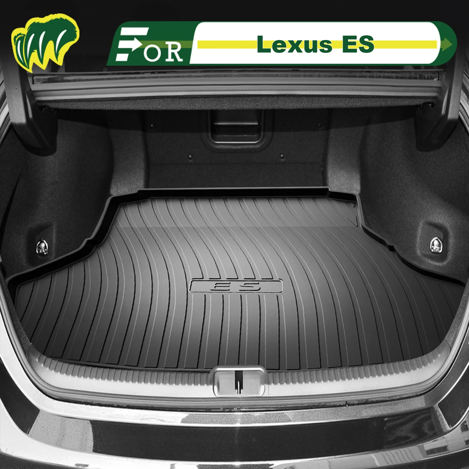 

For Lexus ES es200/300h/260 2006-2025 TPE Custom Fit Car Trunk Mat 3D Shaped Trunk Liner Rear Trunk Protection Mat
