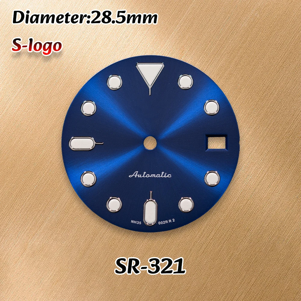 NH34/NH36/4R36 Movements SS Logo 28.5mm SKX007 Dial Green Luminous Watches for men Watch Modification Accessories